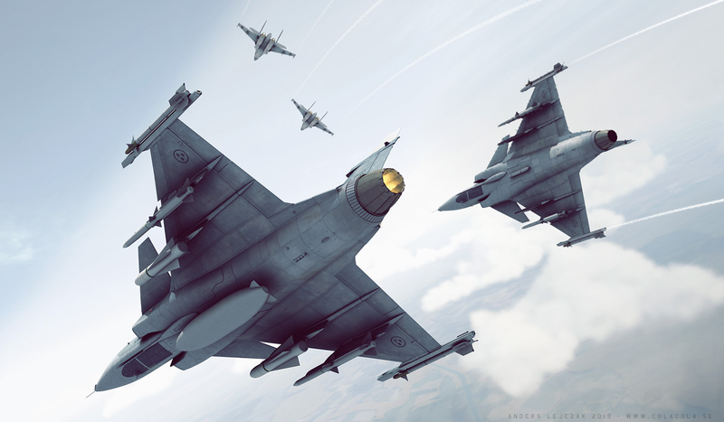 Illustration for article titled Incredibly realistic 3D renders of fighter planes